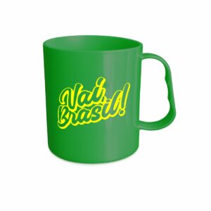 Caneca Vai Brasil Verde 400ml Caixa 100 Unid. Ref. 318SCO